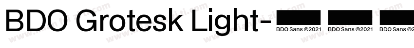 BDO Grotesk Light字体转换